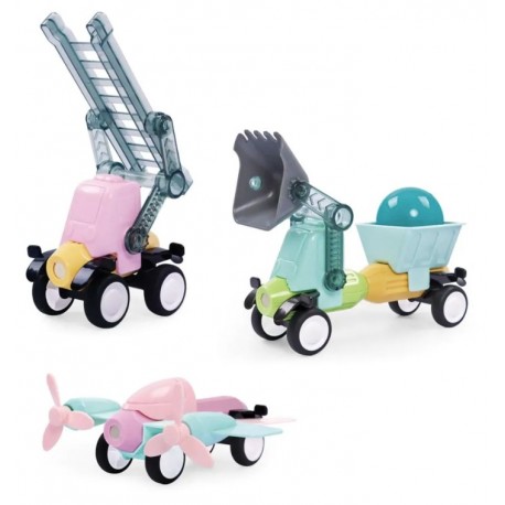 CONSTRUCCION VEHICULOS MAGNETICOS 25 PIEZAS