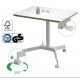 MESA REGULABLE ERGONOMICA CON RUEDAS