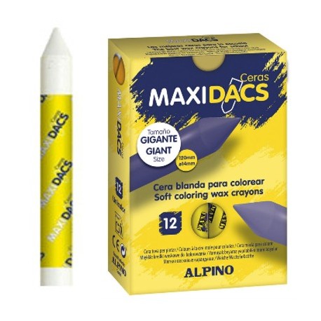 CERAS MAXIDACS UNICOLOR C/12 UDS BLANCO
