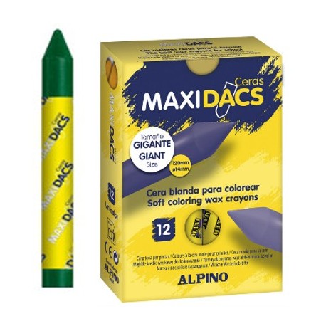 CERAS MAXIDACS UNICOLOR C/12 UDS VERDE OSCURO