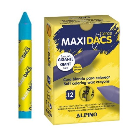 CERAS MAXIDACS UNICOLOR C/12 UDS AZUL MEDIO