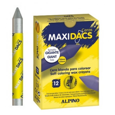 CERAS MAXIDACS UNICOLOR C/12 UDS PLATA