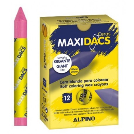 CERAS MAXIDACS UNICOLOR C/12 UDS ROSA