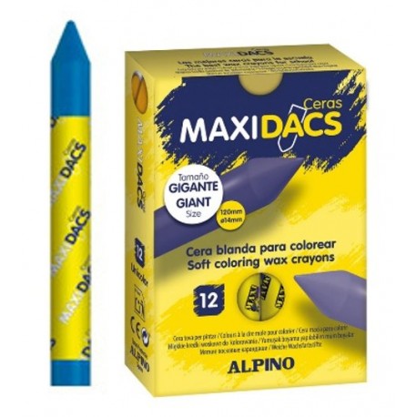 CERAS MAXIDACS UNICOLOR C/12 UDS AZUL OSCURO