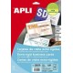 TARJETA VISITA APLI 10610 250G 89X51 BLANCA MATE 