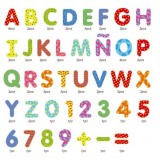 LETRAS Y NÚMEROS MAGNÉTICOS DECORADOS