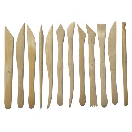 PALILLOS DE MADERA PARA MODELAR B/12 UDS