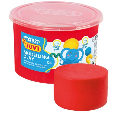 PLASTILINA BABY JOVI BLANDA BOTE 380 GR ROJA