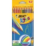 LAPIZ COLORES BIC KIDS TROPICOLORS C/12 SURTIDOS 