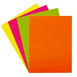 PAPEL A4 FLUORESCENTE SURTIDO 250 HOJAS