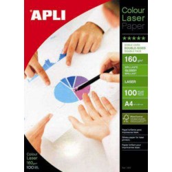 PAPEL APLI GLOSSY DOBLE CARA 160GRS. 100H 11817