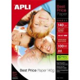 PAPEL APLI BEST PRICE GLOSSY 140 GRS A4 11804