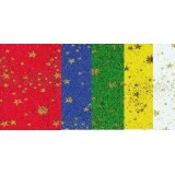 (L) PAPEL CRESPON 50X250 ESTRELLAS AMARILLO