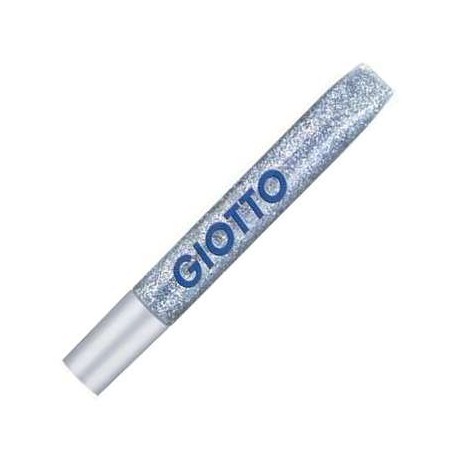 (L) COLA CON PURPURINA GIOTTO 10,5ML PLATA