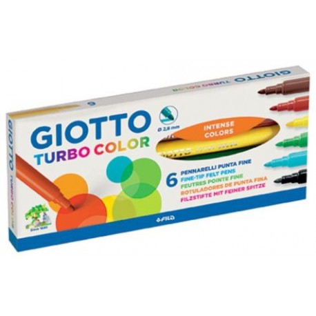 ROTULADOR FINO GIOTTO TURBO COLOR C/6 SURTIDO