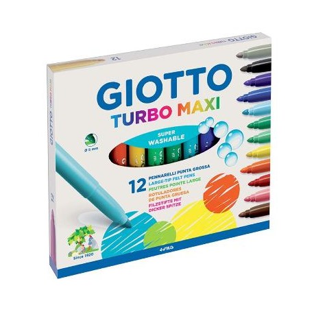 ROTULADOR GRUESO GIOTTO TURBO MAXI C/12 SURTIDO