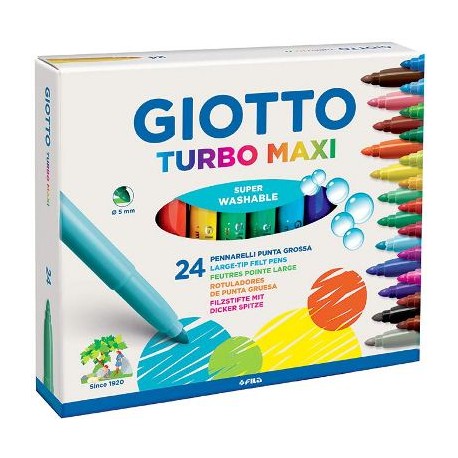 ROTULADOR GRUESO GIOTTO TURBO MAXI C/24 SURTIDO