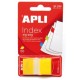 BANDERITAS INDEX APLI 25X45MM 50 UD AMARILLO