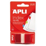 BANDERITAS INDEX APLI 25X45MM 50 UD ROJO