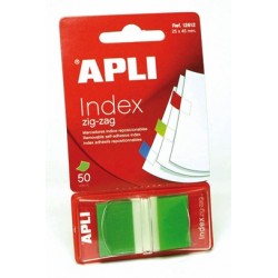 BANDERITAS INDEX APLI 25X45MM 50 UD VERDE