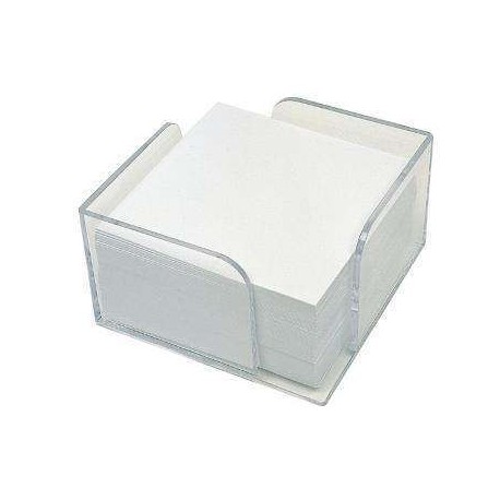 PORTANOTAS SOBREMESA TRANSPARENTE 10X10 CMS 