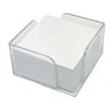 PORTANOTAS SOBREMESA TRANSPARENTE 10X10 CMS 