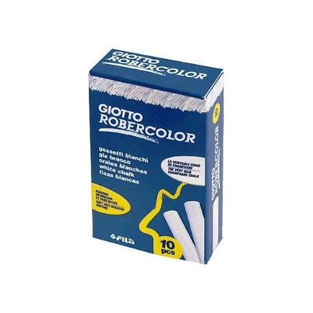 TIZA GIOTTO ROBERCOLOR C/10 BARRAS BLANCA