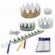 CORONAS DE CARTON PARA DECORAR B/12 UDS