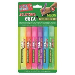 (L) COLA NEON ALPINO 6 TUBOS COLORES