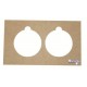 (L) PACK DE 4 PLANTILLAS DOBLE BOLAS NAVIDEÑAS 20X