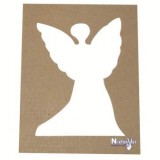 (L) PACK DE 4 PLANTILLAS CON FORMA DE ÁNGEL 19X15C