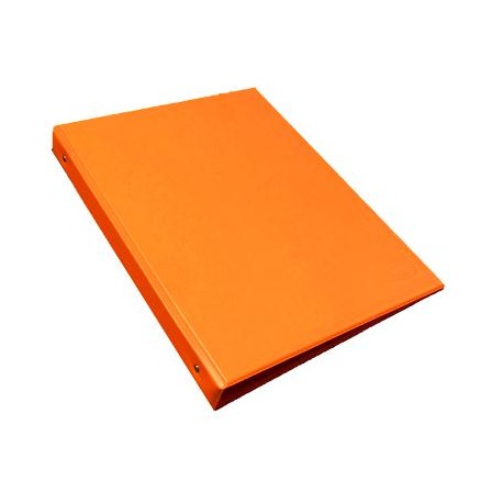 CARPETA PVC FOLIO 4 ANILLAS DE 25 NARANJA