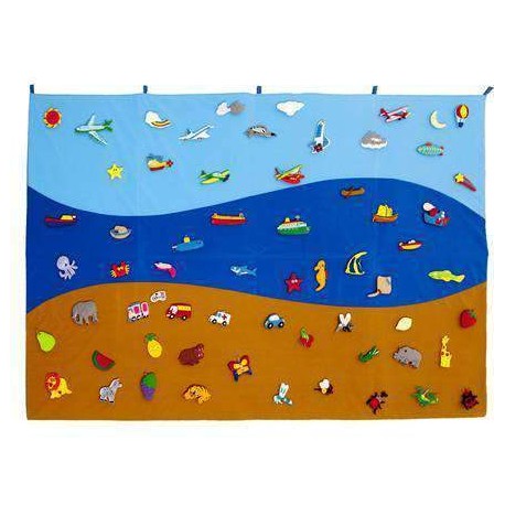 TAPIZ MAR TIERRA Y AIRE PEQUEÑO 120X90 CM.