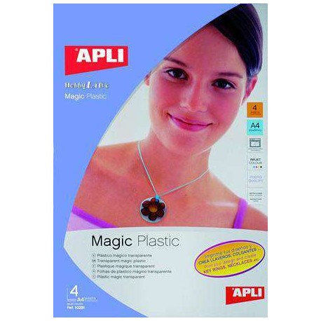 PLASTICO MAGICO TRANSPARENTE APLI 10331 4 H.