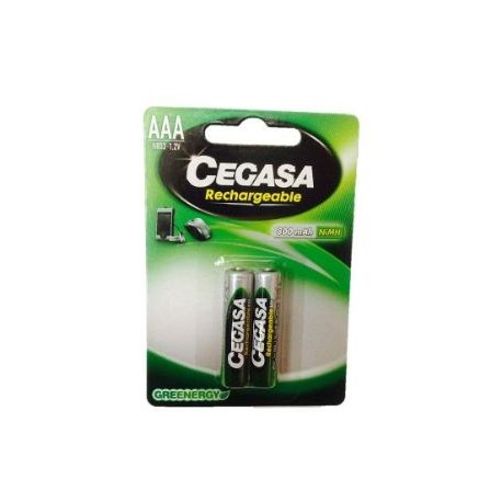 PILAS CEGASA RECARGABLES HR03 AAA 800 MAH 2UDS