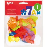 GOMA EVA B/104 LETRAS COLORES