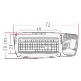 BANDEJA SOPORTE TECLADO UNIVERSAL REVERSIBLE