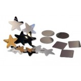 (L) ESPEJOS DE PLÁSTICO CUADRADOS 10 MM B/10 UDS