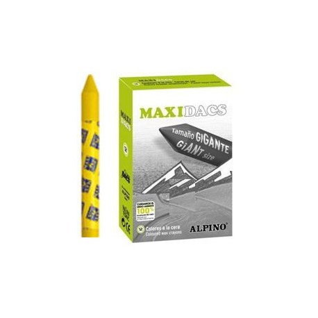 CERAS MAXIDACS UNICOLOR C/12 UDS AMARILLO