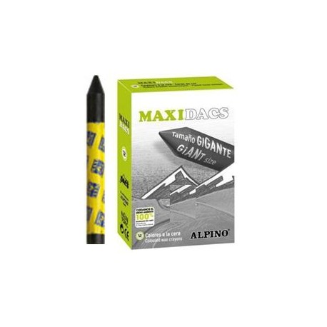 CERAS MAXIDACS UNICOLOR C/12 UDS NEGRO