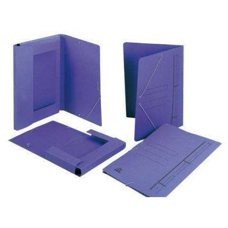 CARPETA AZUL FOLIO SOLAPAS